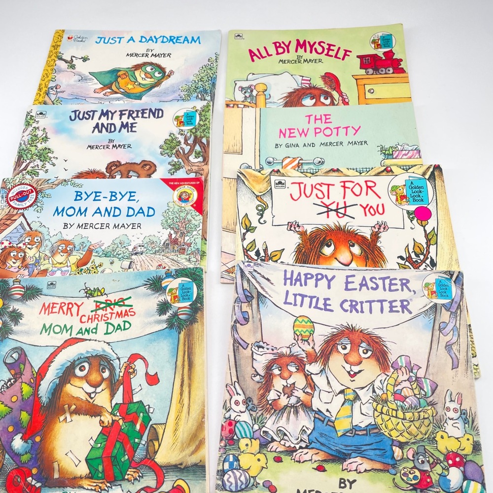 Mercer Mayer Little Critter Book Lot 8 Golden Books Vintage Kids Paperbacks